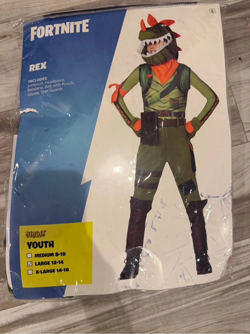 Rex Kids Green Costume with Headpiece